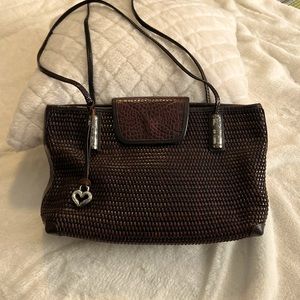 Brighton Vintage woven brown leather bag in beautiful condition.
